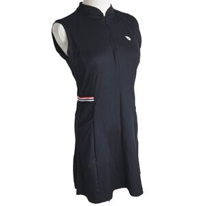 BALEAF Athletic Pickleball Tennis Dress S Sleeveless Zip Front Open Back Stretch